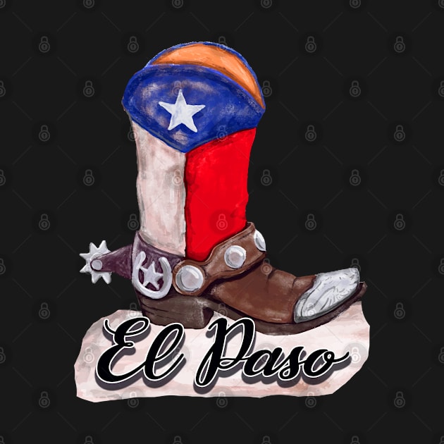 El Paso Texas Cowboy Boot by TravelTime