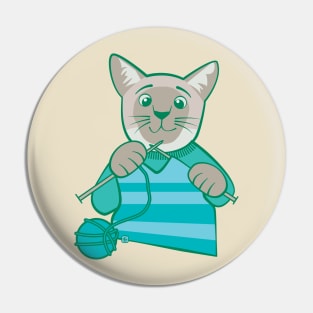 Knitting Siamese Pin