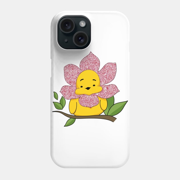 Easter baby chicken, flower chick, spring baby, happy Easter, face mask for girl, my first Easter Phone Case by PrimeStore