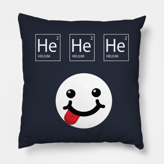 Atomic Symbol of Helium, He Pillow by JevLavigne