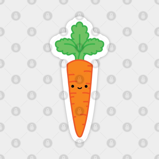 Happy Carrot Magnet by smalltownnc