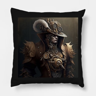 Steampunk Series - The Copper Gunslinger Pillow