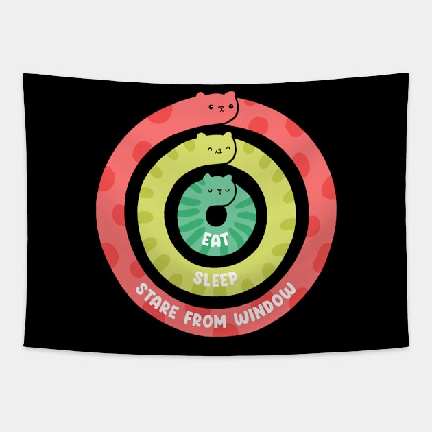 Catstivity Rings Tapestry by salihgonenli