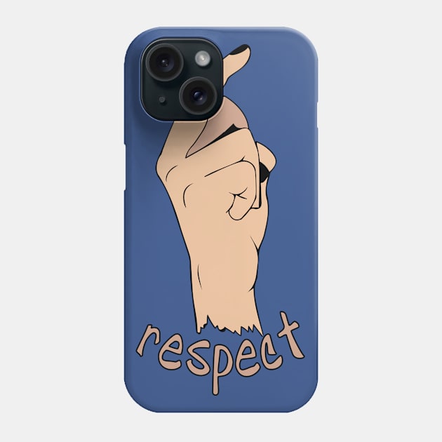 Respect finger Phone Case by melcu