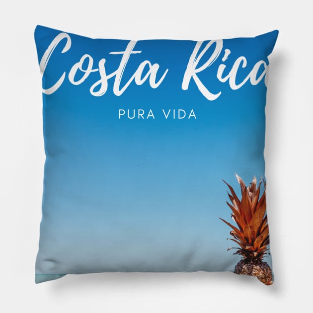 Costa Rica - Pura Vida Pillow by Juggahnaut