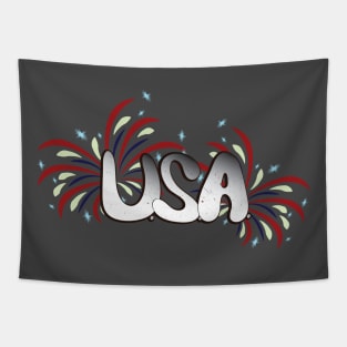 USA Fireworks Tapestry