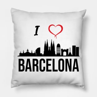 I love Barcelona Spain Pillow