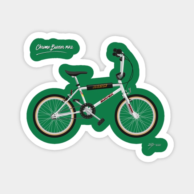 Raleigh Chrome Burner Mk 2 Bmx Magnet TeePublic