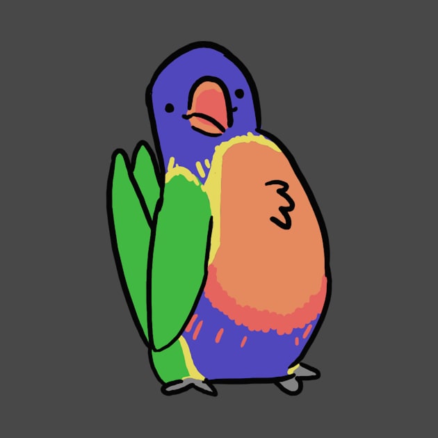 Rainbow Lorikeet by Jossly_Draws