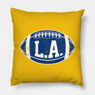 LA Retro Football - Yellow Pillow