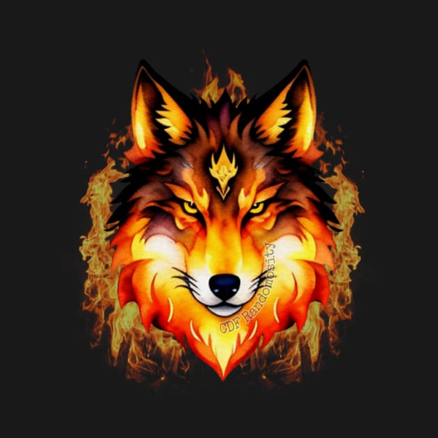 Fire Wolf by CDFRandomosity