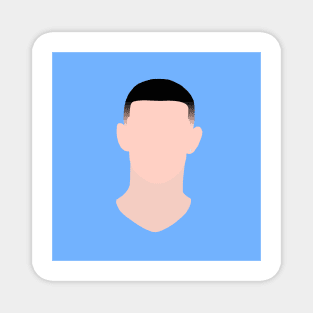 Phil Foden Minimalistic Face Art Magnet