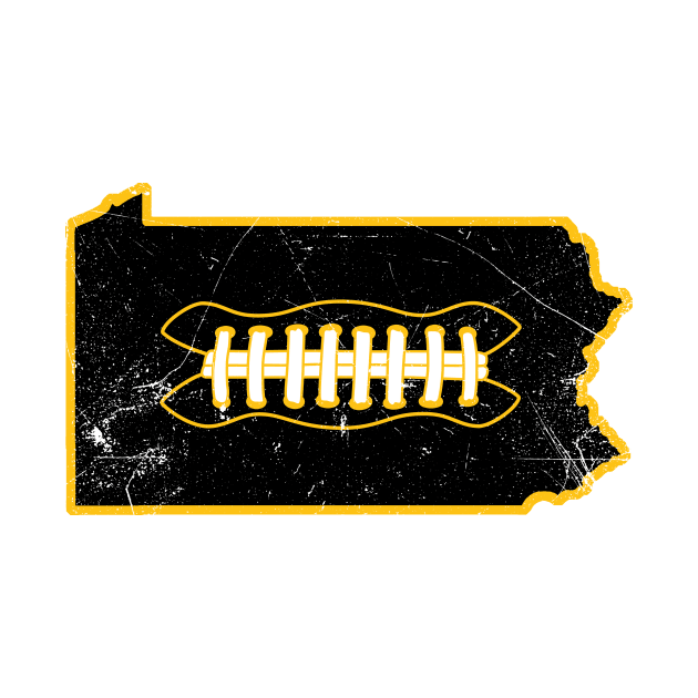 PA Football - White/Black/Gold by KFig21