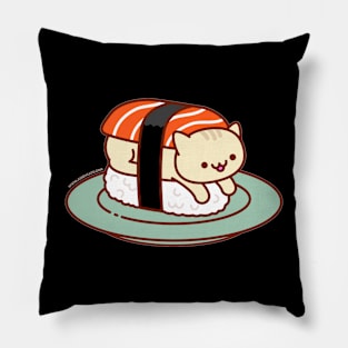 Funny Cat    Sushi Cats   Sake (Salmon) Pillow