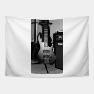 Monochrome Guitar Tapestry