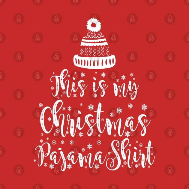 this is my christmas pajama shirt by indi art