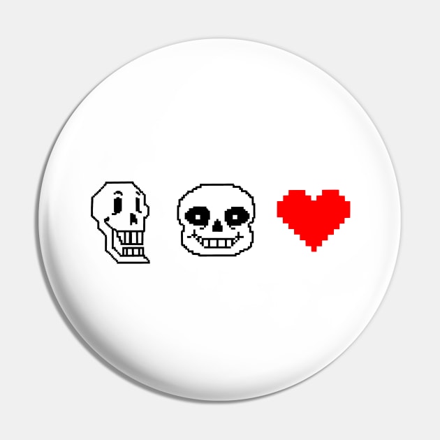 UT papyrus and sans Pin by tonguetied