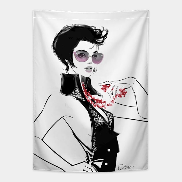 She Elvis Tapestry by Delara