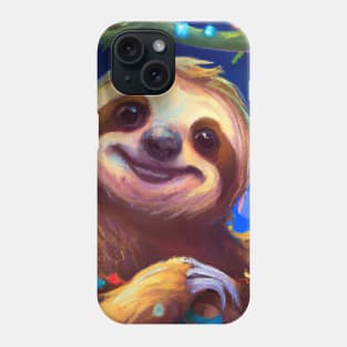 Cute Sloth Drawing Phone Case