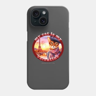 My Cat Is My Valentine Abyssinian Life 2AA Phone Case