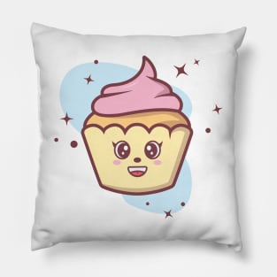 Pastel and cute cupcake Pillow