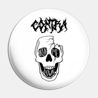 Contra - metal design for light shirts Pin