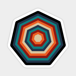 Retro Heptagon Magnet