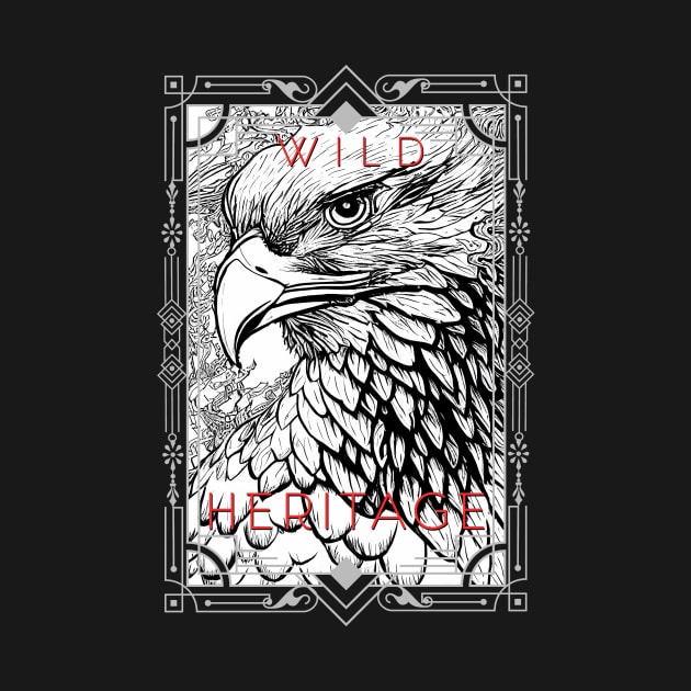 Eagle Bald Eagle Bird Wild Nature Illustration Line Epic Illustration Line Art by Cubebox