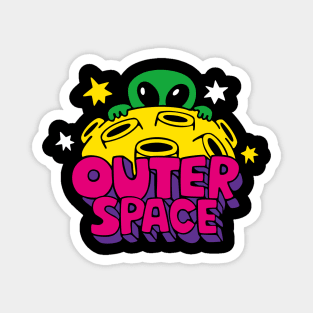 Outer Space Alien Magnet