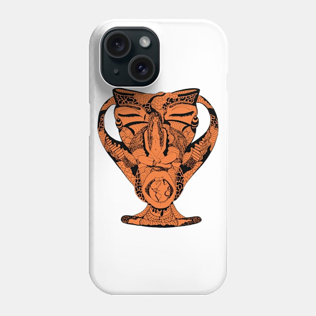 Goddess Vase Terracotta Phone Case by kenallouis