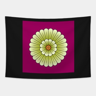 Assyrian Palace Flower Tapestry