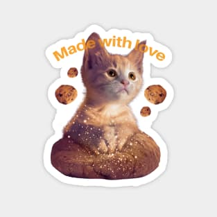 Cat Making Biscuits Magnet