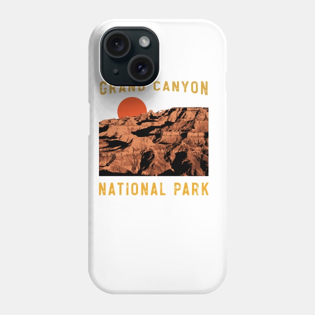 Vintage Grand Canyon National Park Arizona Desert Mountain Phone Case by mrsmitful01