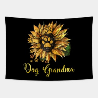 Dog Grandma Sunflower Funny Cute Family Gifts Apparel Tapestry
