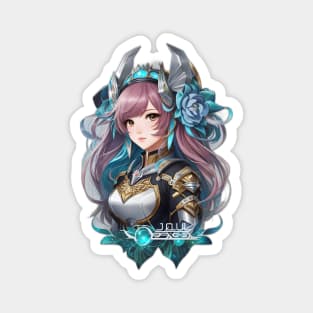 Cetus Serenade: Enchanting Anime Character Art Magnet