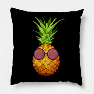 Pineapple Sunglasses Hawaiian Aloha Beach Painting Pillow