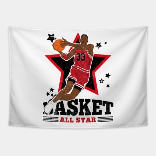 Pippen Basketball Mr Pip Chicago 33 All Star Tapestry