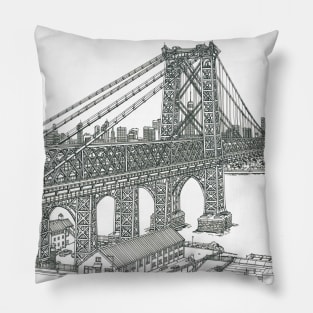 The Williamsburg Bridge Pillow