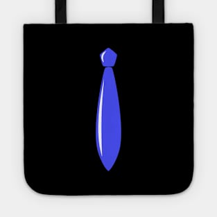 Shiny Blue Tie Tote