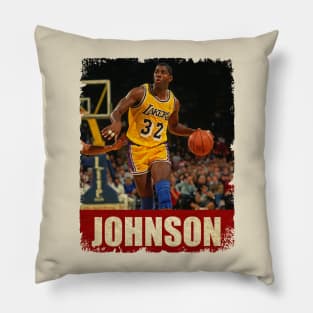 Magic Johnson - NEW RETRO STYLE Pillow
