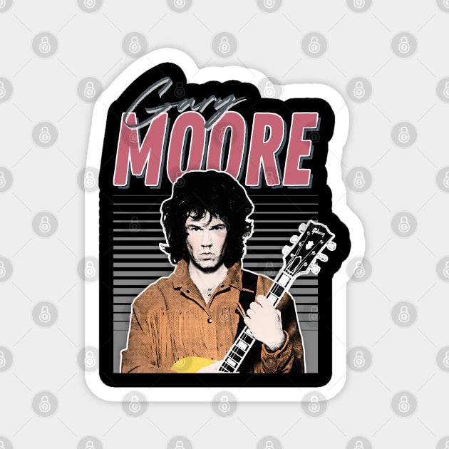 Gary Moore / Irish Pride Guitarist Gift Magnet by DankFutura