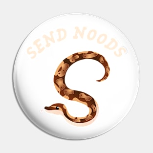 "Send Noods" Snake Pin