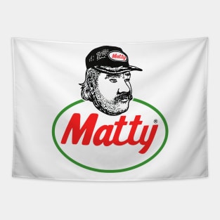 Matty Chef Canada Matheson Logo Red Face Art Funny Tapestry