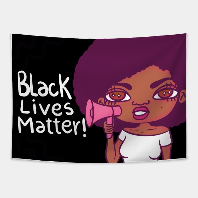 Black Lives Matter Tapestry by @isedrawing