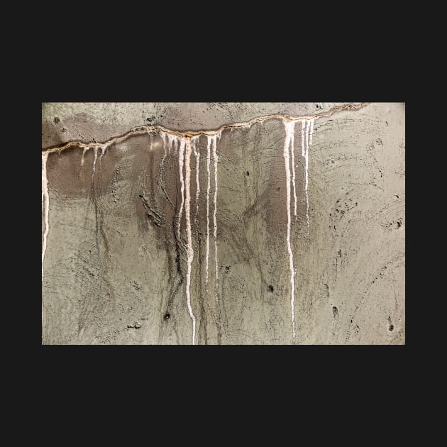 Deep Concrete Wall Crack From Water Damage by textural