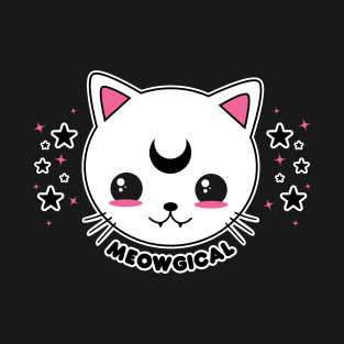 Kawaii Goth Cat Meowgical T-Shirt