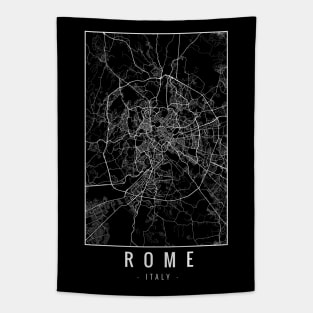 Rome Italy Minimalist Map Tapestry