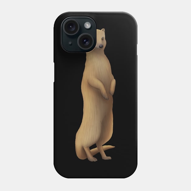 Yellow Mongoose Phone Case by Wilderness Insider
