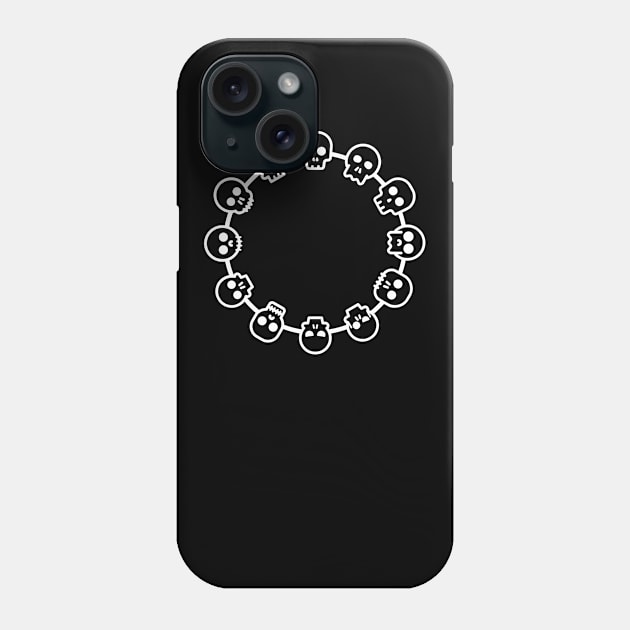 Skull Bracelet White Phone Case by felixbunny