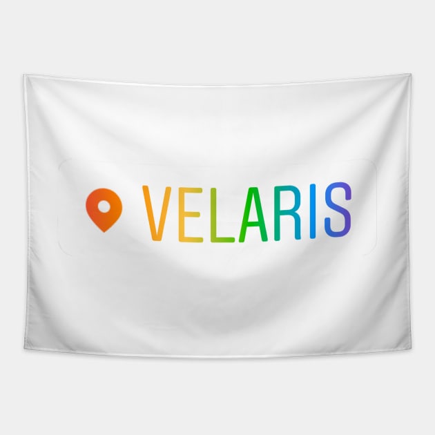 ACOTAR Velaris Location Rainbow Tapestry by baranskini